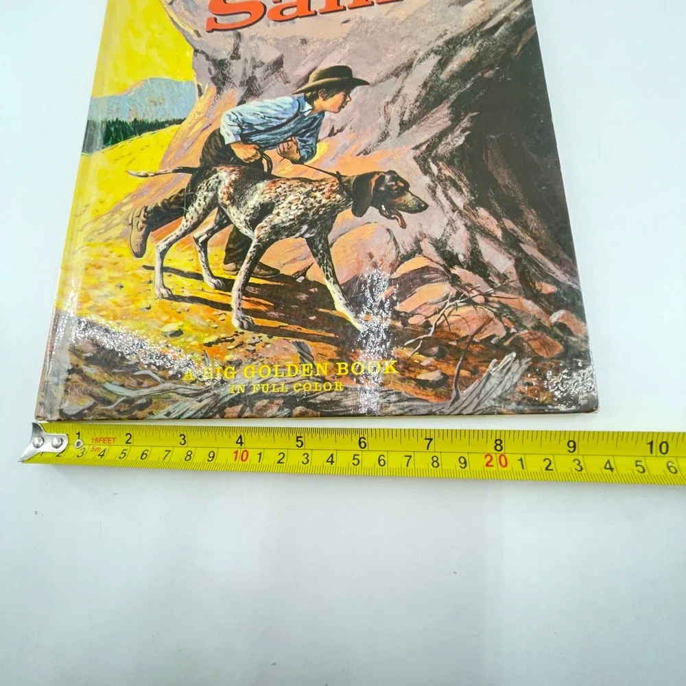 Walt Disney Savage Sam Big Golden Book 1963 Vintage Hardcover Western Large